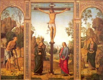 彼得羅 貝魯吉諾 The Crucifixion with the Virgin and Saints